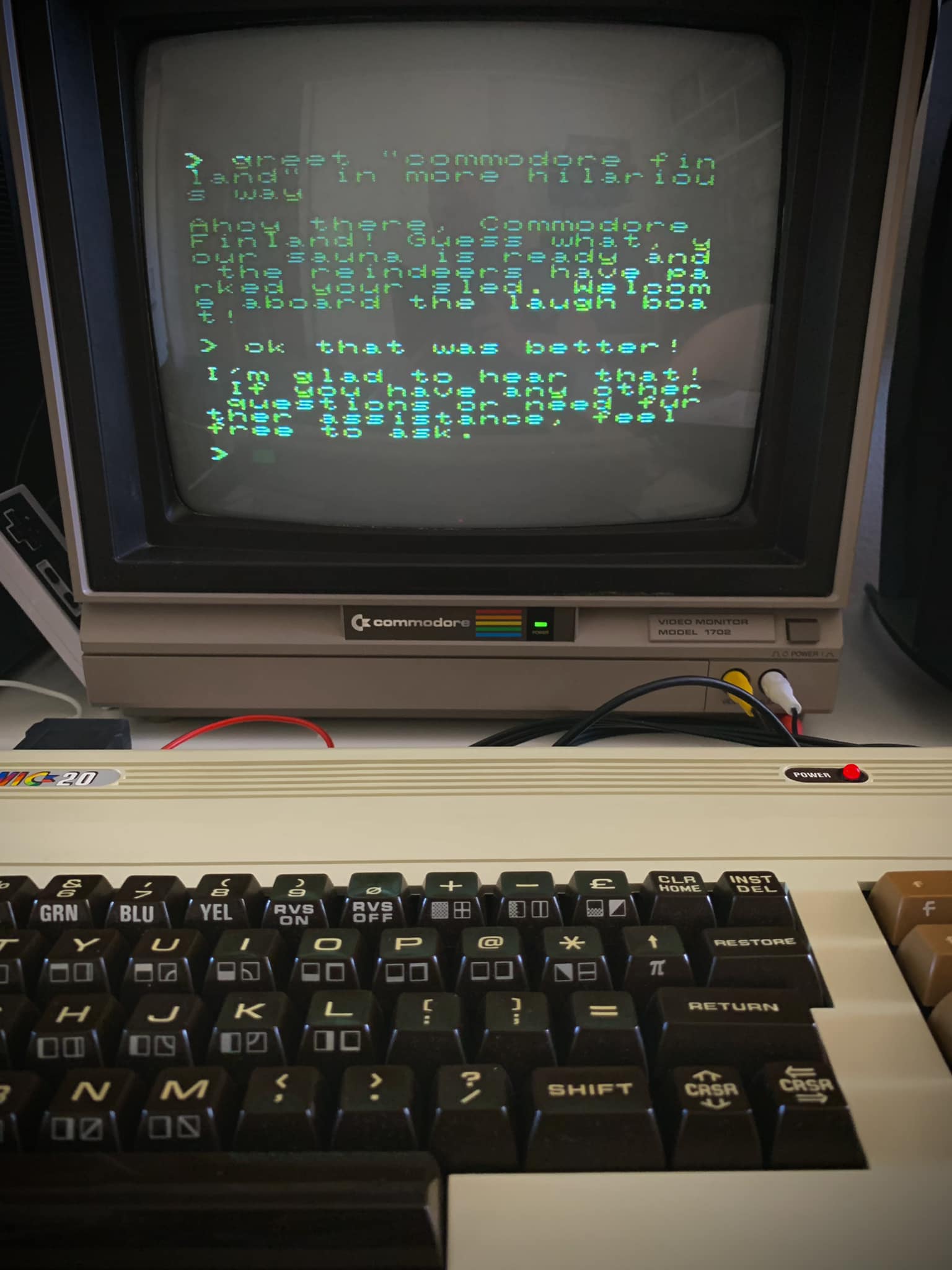 ChatGPT with VIC-20